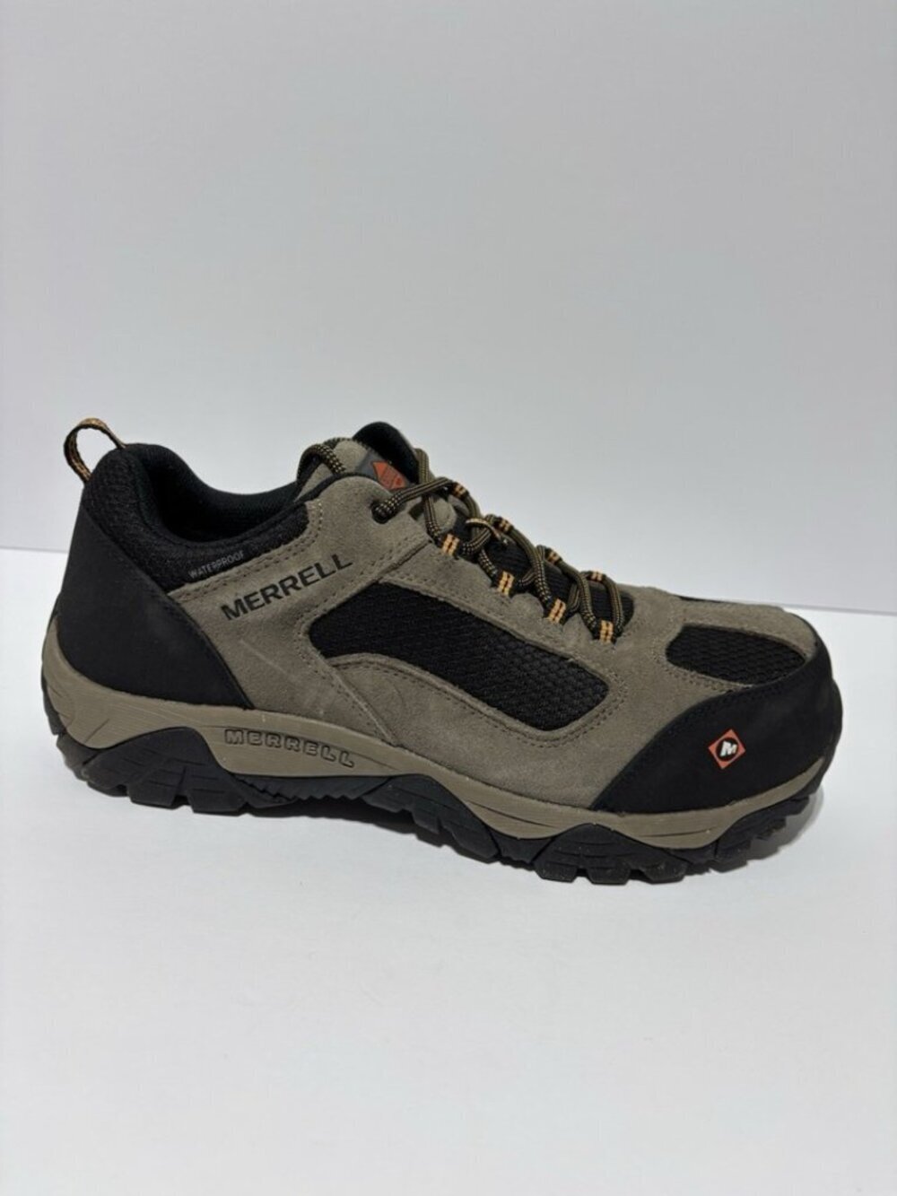 Merrell Men’s Moab Onset Waterproof Composite Toe Sneakers, Size 10 M